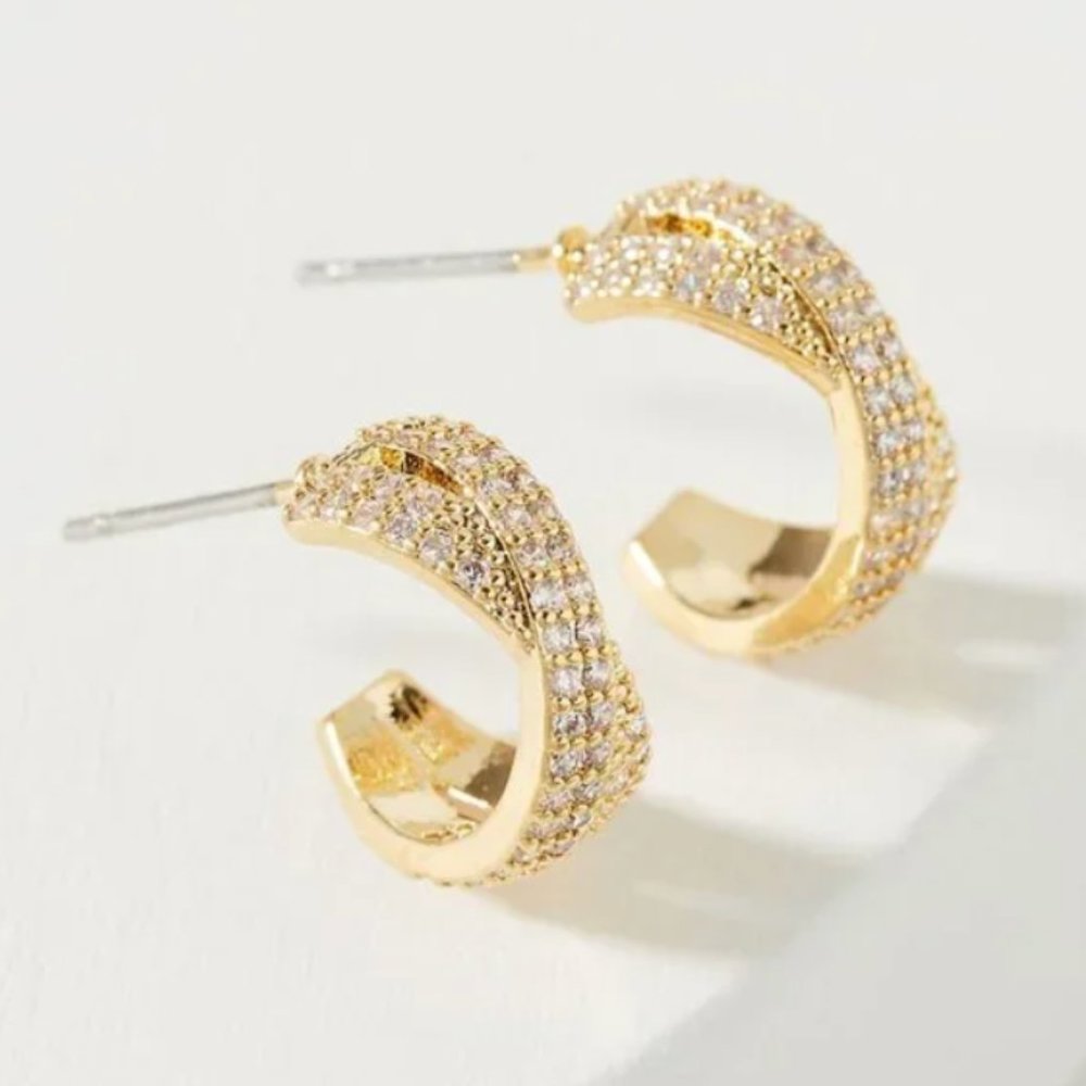 ⭐️ Rihannon Hug Boho Peasant Classy Romantic Elegant Hipster Deco Hoop Earrings